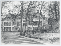 203010 Gezicht op het landhuis De Horst (De Horst 1) te Driebergen-Rijsenburg.